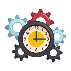 time clock watch alarm cartoon