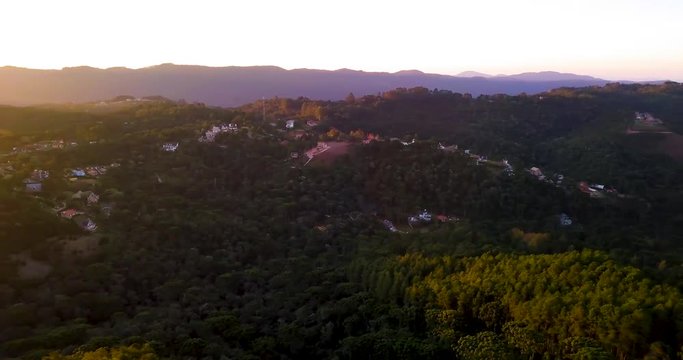 Pedra do Bau complex are rock formations in the Mantiqueira Mountains (Serra da Mantiqueira). Pan drone camera movement.