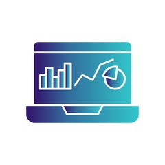  Graph Laptop icon for your project