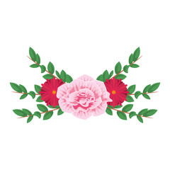 flowers tropical spring floral cartoon