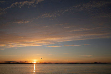 Fototapeta na wymiar Calming Morning Beach Sunrise