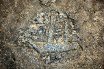 Sikachi-Alyan. Petroglyphs on the rocks