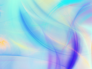 blue abstract fractal background 3d rendering illustration