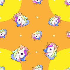 unicorn vector pattern graphic design