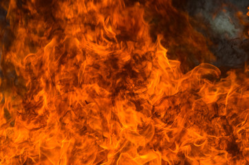  A big flame,fire plan rehearsal