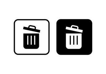 Trash icon. trash can icon. Delete icon vector