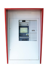 ATM Bank Cash Machine kiosk Isolated on background