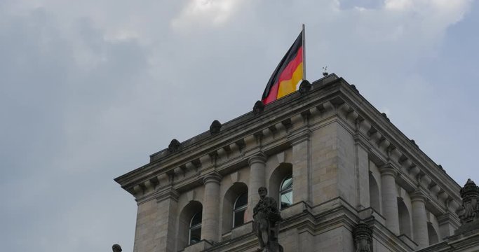Reichstag German Flag, Berlin