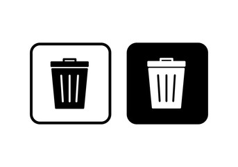 Trash icon. trash can icon. Delete icon vector