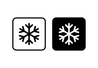 Snowflake icon. snow icon isolated on white background. Symbol of winter, frozen