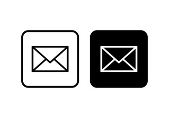 Mail vector icon. E-mail icon. Envelope illustration. Message
