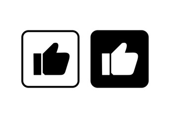 like icon. Thumbs up icon. social media icon