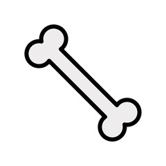 anatomy editable stroke icon of bone  in filled design.