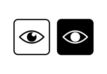 Eye icon. Look and Vision icon. Eye vector icon