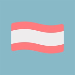 meat salmon fish slice flat design icon.