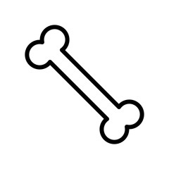 meat  bone healthy food in editable outline icon.