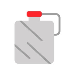 glass water containerprocessed food flat design icon.