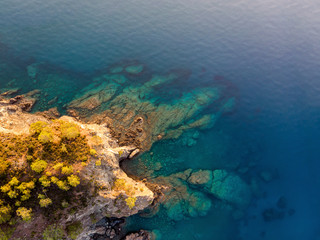 Sea Cllifs and Waves from Above