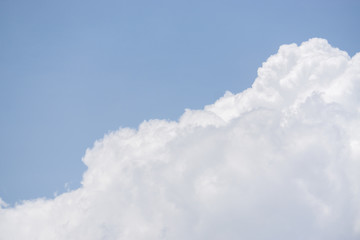 white clouds on a blue sky background