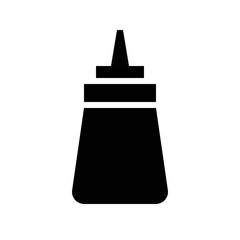 Fototapeta premium sauce liquid bottle processed food solid design icon.