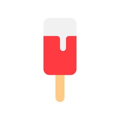sweet delicious frozen ice cream dessert  food flat design icon.