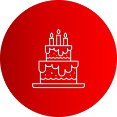 Happy birthday cake icon for your project