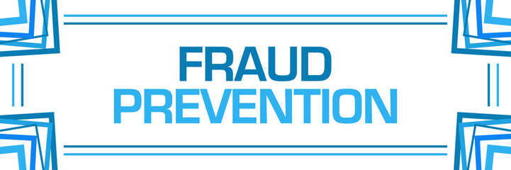 Fraud Prevention Blue Random Borders Horizontal 