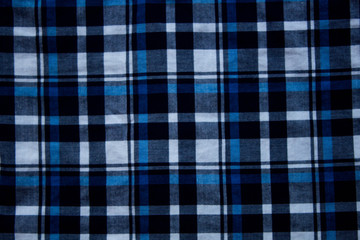Black and white and blue lines cloth, material for sew