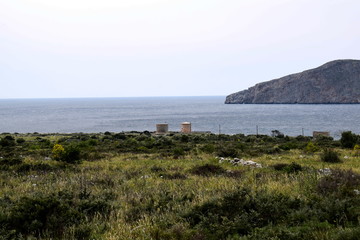 Fototapeta na wymiar Greek village near the sea