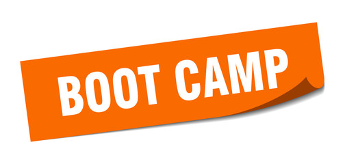 boot camp sticker. boot camp square isolated sign. boot camp