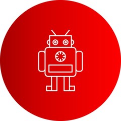 Naklejka premium Robot icon for your project