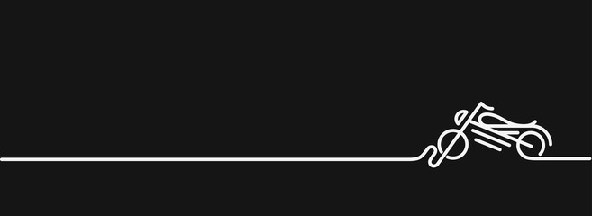 Motor Bike icon vector line art design. Vector illustration. © Redshinestudio