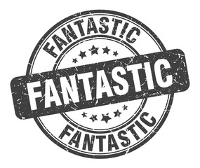 fantastic stamp. fantastic round grunge sign. fantastic