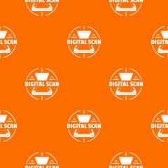 Digital scan pattern vector orange for any web design best
