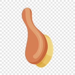 Hair brush icon. Cartoon illustration of hair brush vector icon for web