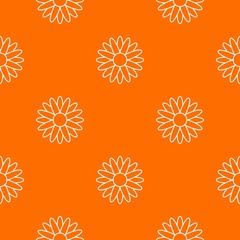 Honey flower pattern vector orange for any web design best