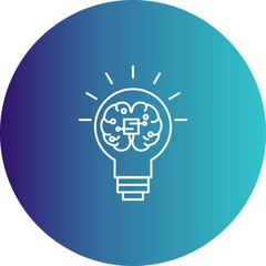 Creative mind icon for your project