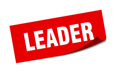 leader sticker. leader square isolated sign. leader