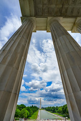 Tall Columns Washington Monument Capitol Hill Lincoln Memorial Washington DC
