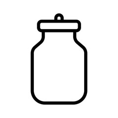 storage bottle, restaurant related editable outline icon