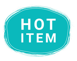 Hot Item, Speech Bubble Banner, Element Design Template, App Icon, Vector Illustration. Eps 10