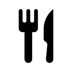 Fork and knife.restaurant solid black icon.