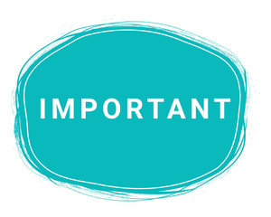 Important, Speech Bubble Banner, Element Design Template, App Icon, Vector Illustration Eps 10