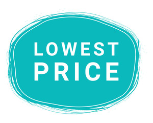 Lowest Price, Speech Bubble Banner, Element Design Template, App Icon, Vector Illustration. Eps 10