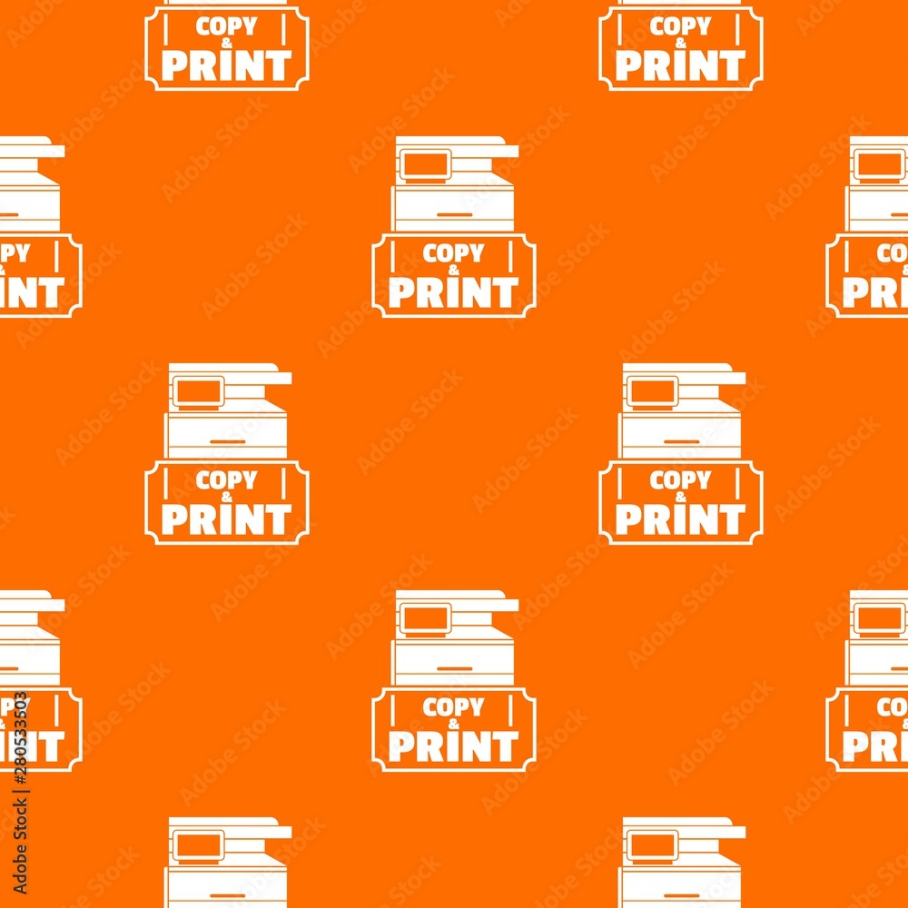 Poster copy and print pattern vector orange for any web design best