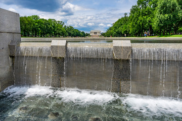 Fountain World War II Lincoln Memorial National Mall Washington DC