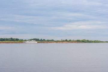 Passenger ship on the river