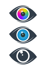 Abstract eye icons