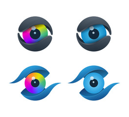 Core shaped eye icons