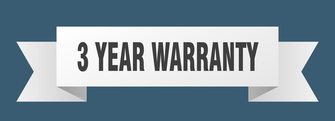 3 year warranty